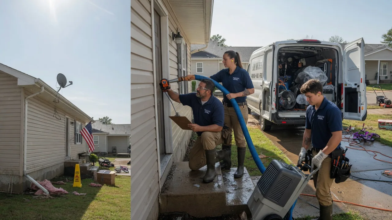 Ceiling Water Damage Restoration in Gardner, KS near me